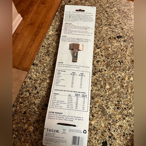 new taylor pro kichen candy deep fry thermometer for cooking - Picture 2 of 2